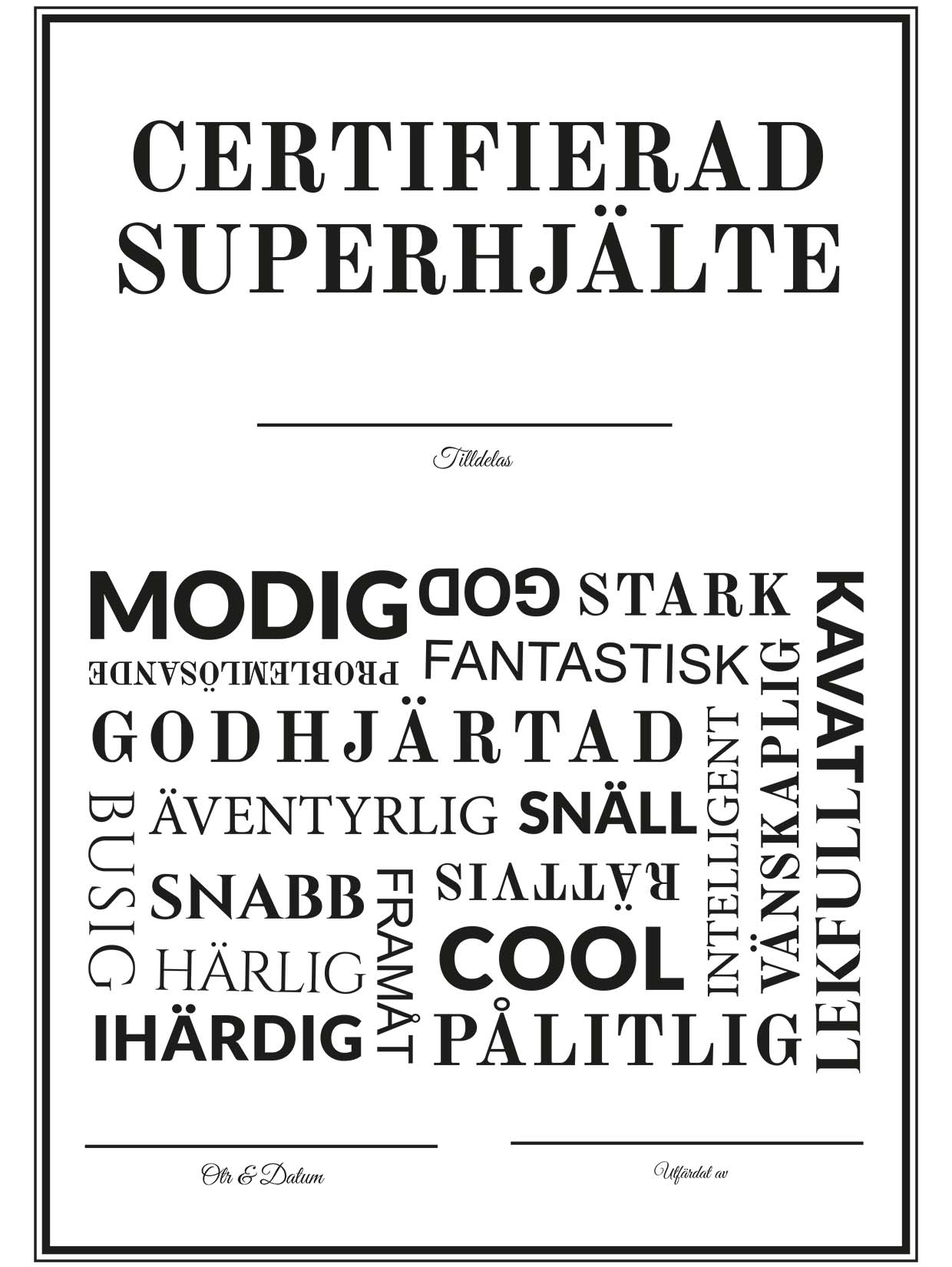 Certifierad Superhjälte