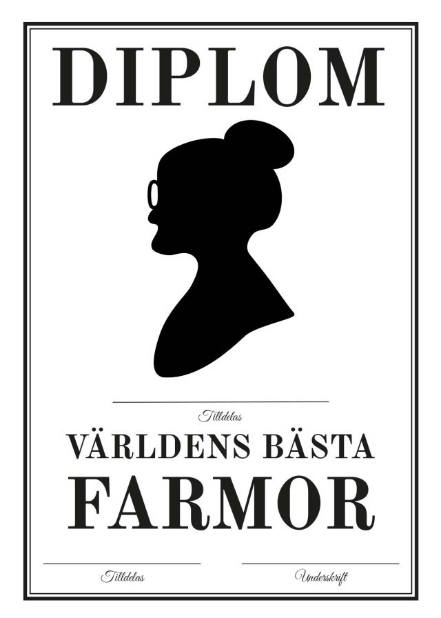 Världens Bästa Mormor/Farmor