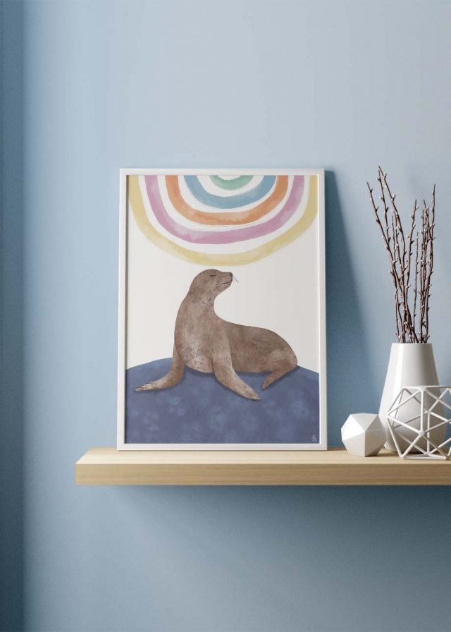 Säl sjölejon poster