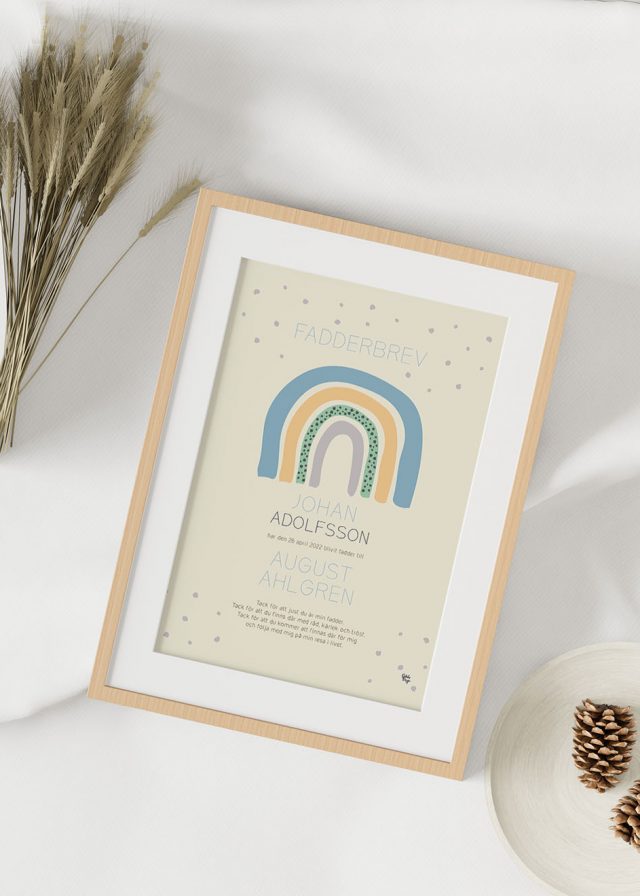 Blå Regnbåge, Fadderbrev