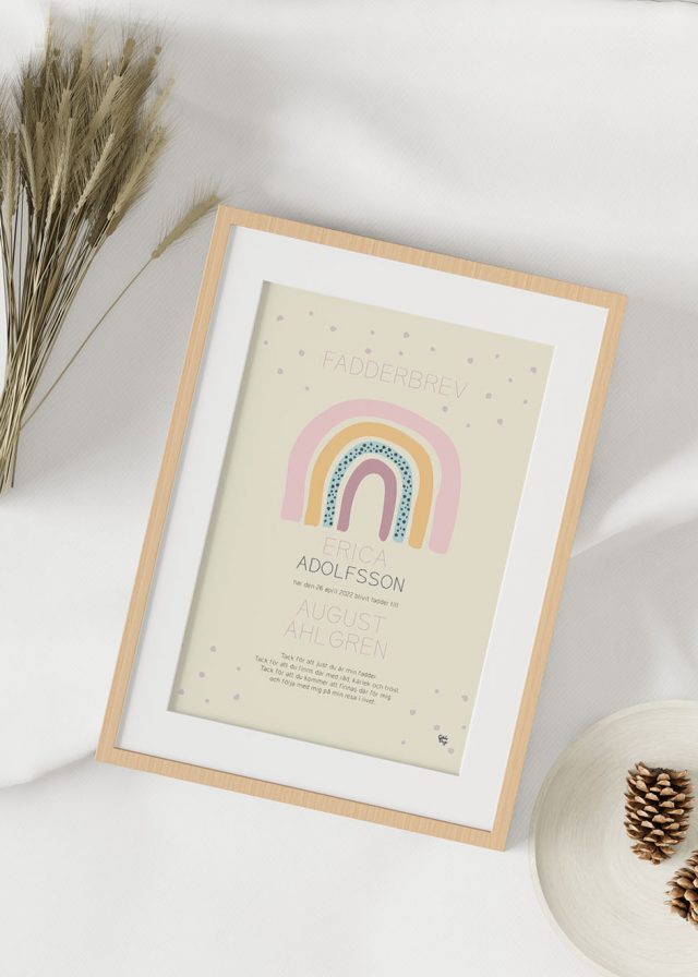 Rosa Regnbåge, Fadderbrev